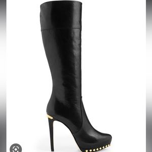 Michael Kor Ailee Tall Leather Boots